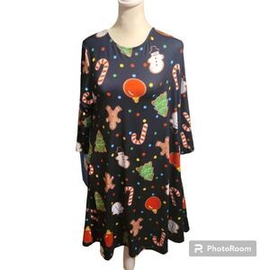 YELTE Womens Christmas Dress Size XL with Christmas Highlights